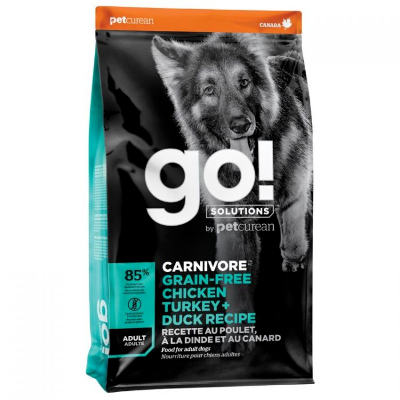 Go! Solutions Carnivore Chicken, Turkey, And Duck Grain Free Adult Dog Food