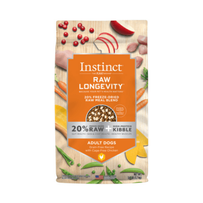 Instinct Raw Longevity Adult Dog Freeze Dried Chicken Meal Blend Canadian Pet Connection