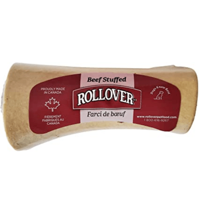 Rollover Braided Beef Dog Chews